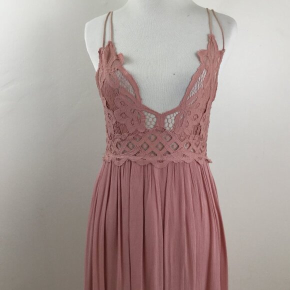 Free People Adella Slip Maxi Dress s - Picture 3 of 9